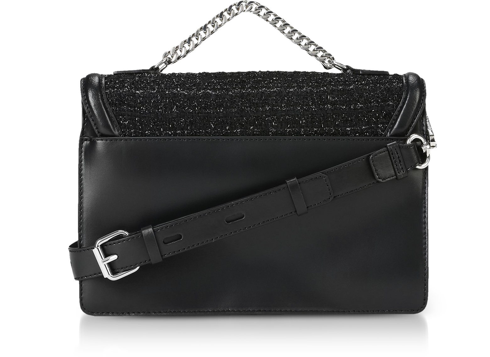 Karl Lagerfeld Black K/Klassik Pins Shoulder Bag at FORZIERI