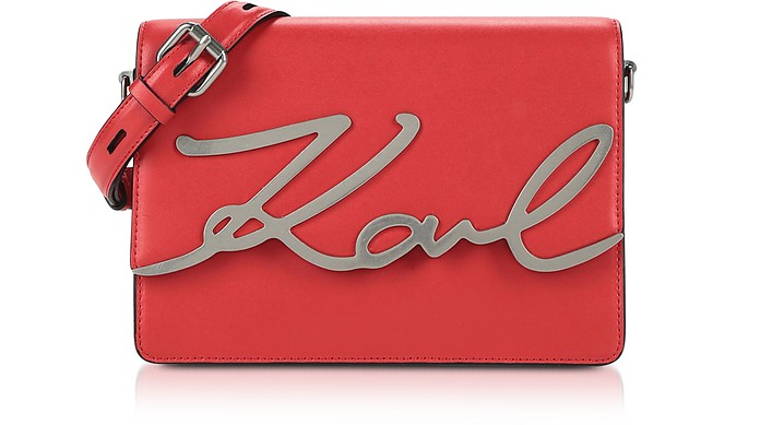K/Signature Sac à Epaule en Cuir - Karl Lagerfeld