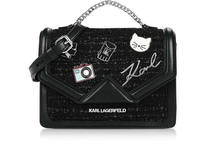 K/Klassic Pins Medium Shoulder Bag - Karl Lagerfeld