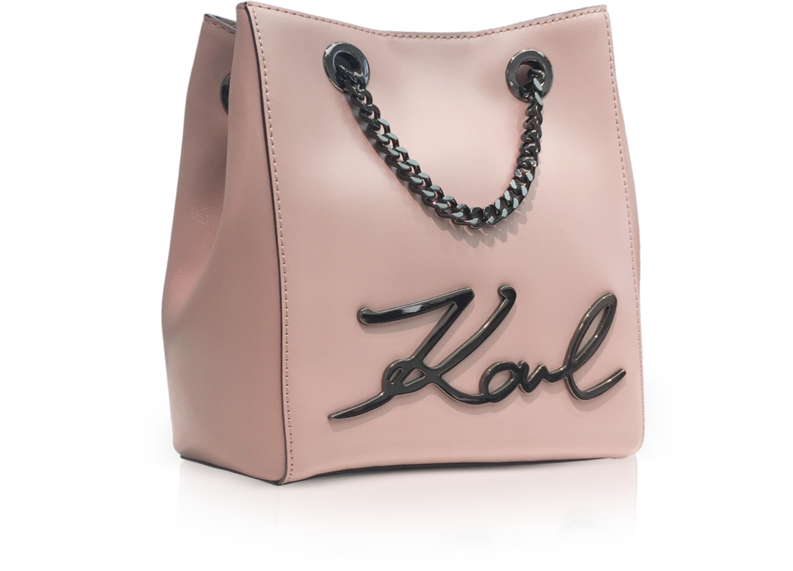 Karl Lagerfeld K/Autograph Minaudiere Whip Clutch Bag in Gre