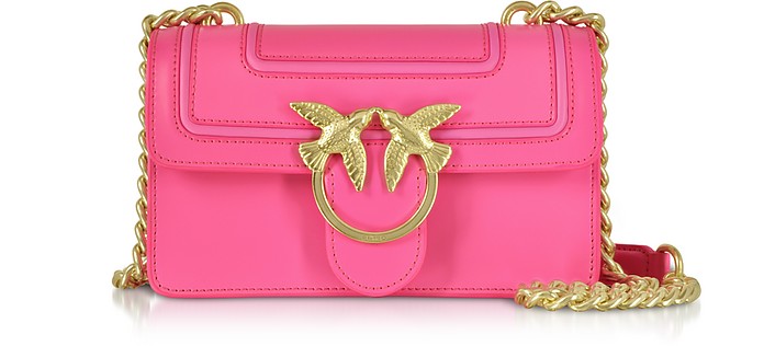 Neon Pink Mini Love Fluo Shoulder Bag - Pinko