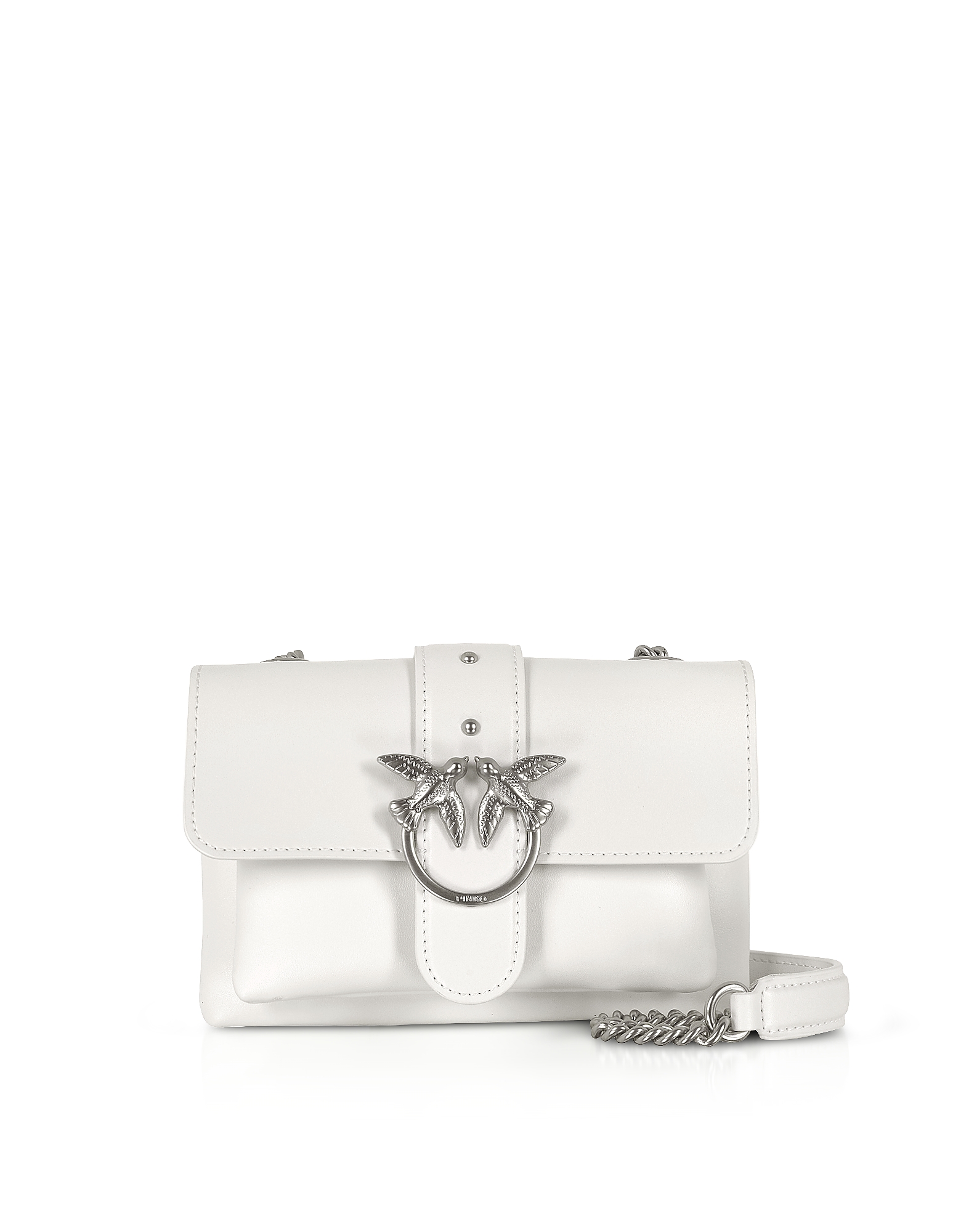 Pinko White Love Soft Baby Simply Shoulder Bag