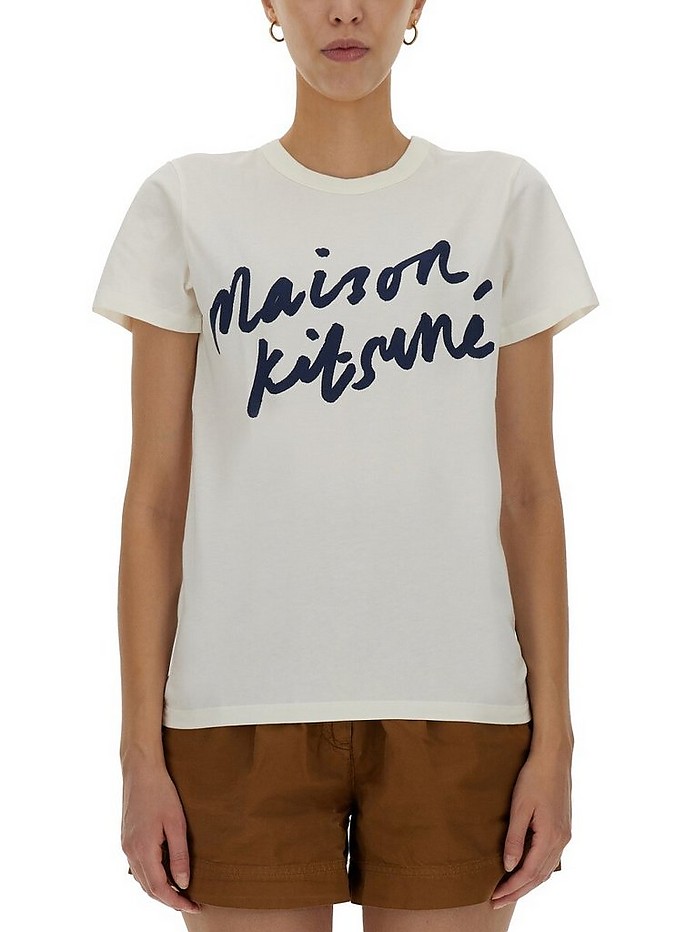 Handwriting Logo T-Shirt - Maison Kitsuné