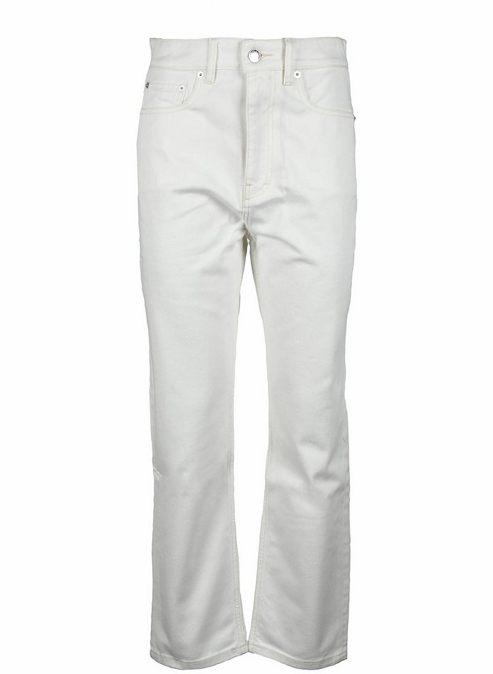 Women's White Jeans - Maison Kitsuné