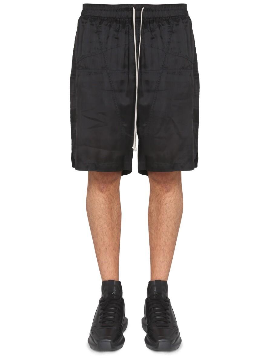 Rick Owens Penta Boxer Shorts In Cupro 48 IT at FORZIERI
