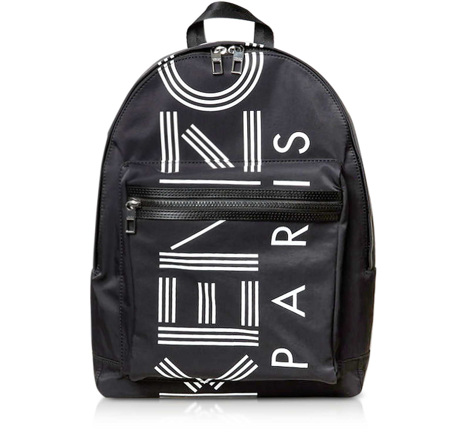 Kenzo Black Nylon Large Kenzo Sport Backpack at FORZIERI