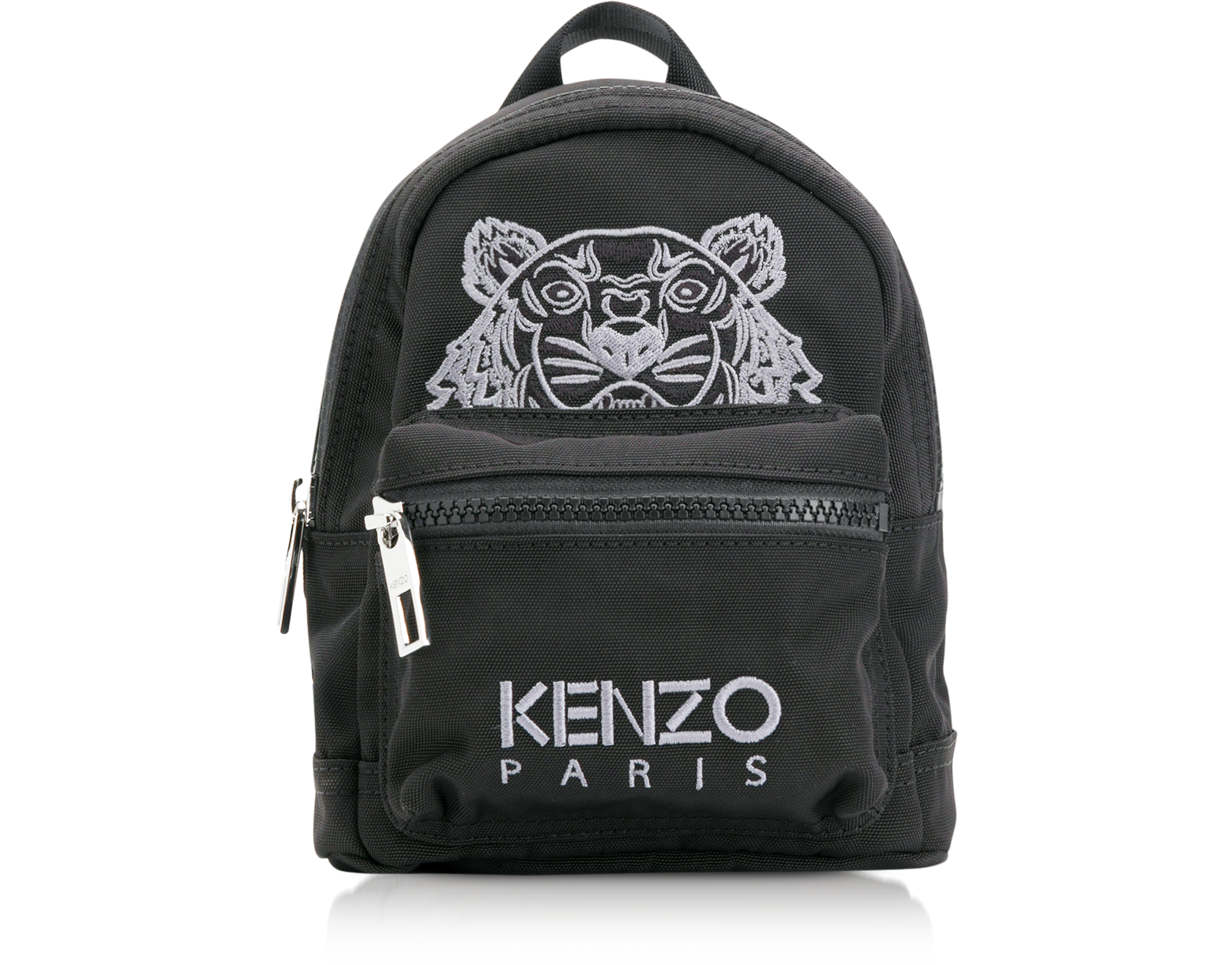 Kenzo Black Canvas Mini Tiger Backpack 