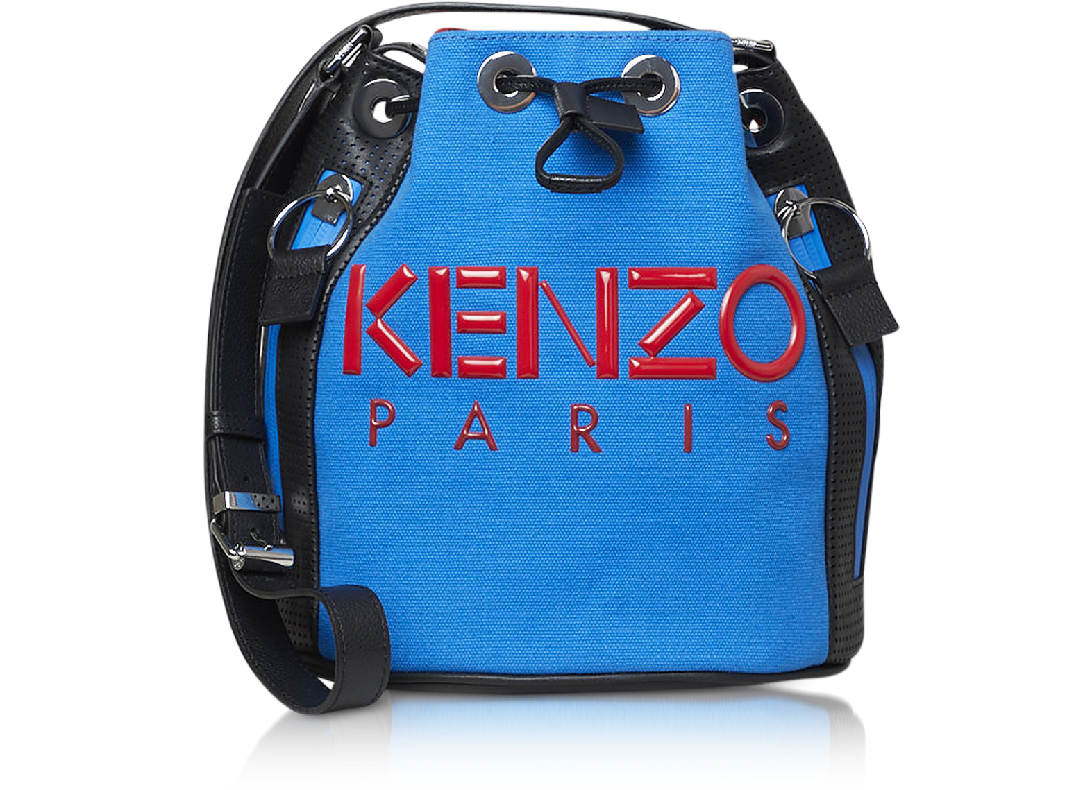 Kenzo Cobalt Blue Kenzo Kombo Bucket Bag at FORZIERI