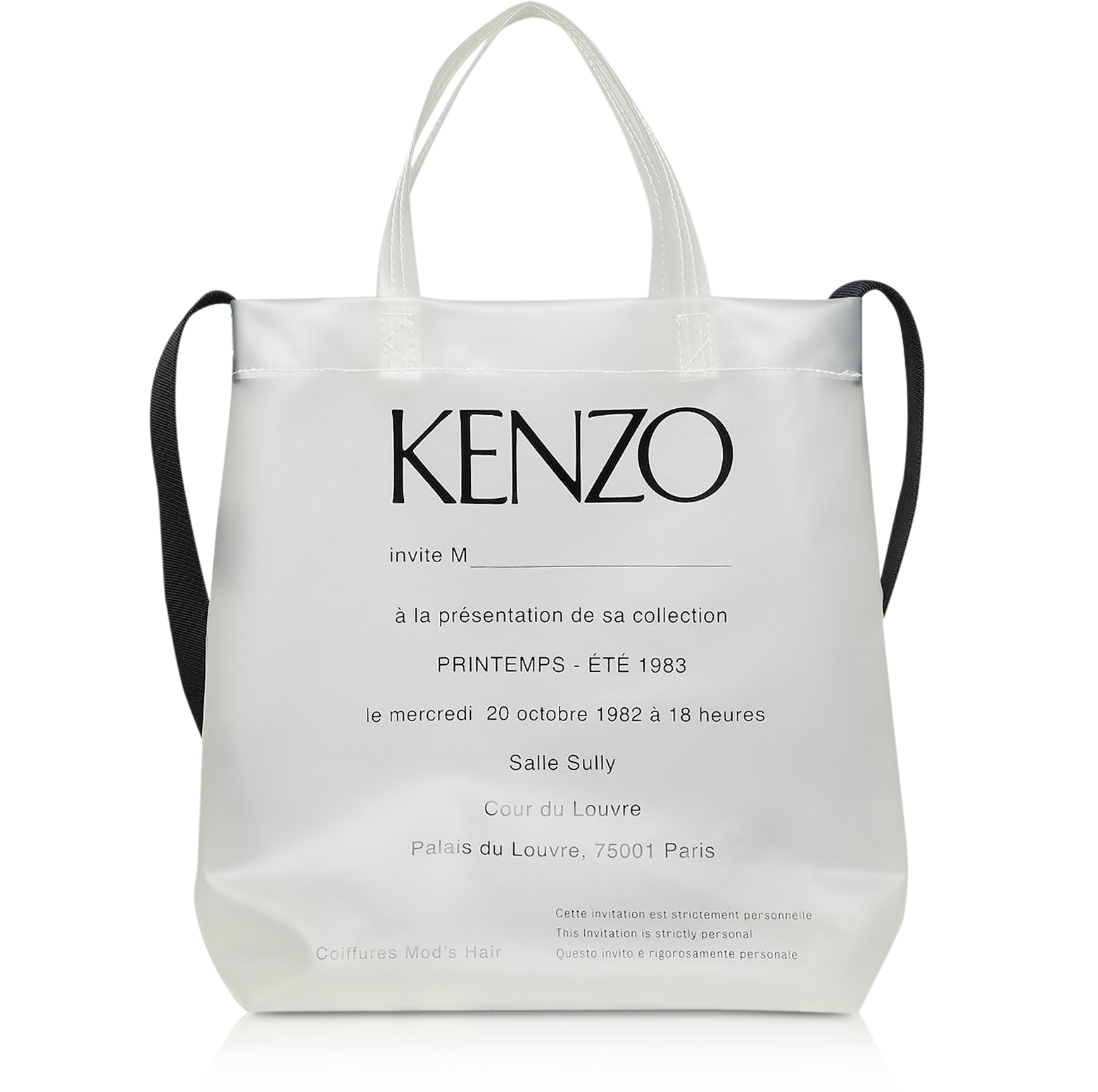 Kenzo Transparent 1983 Invitation 
