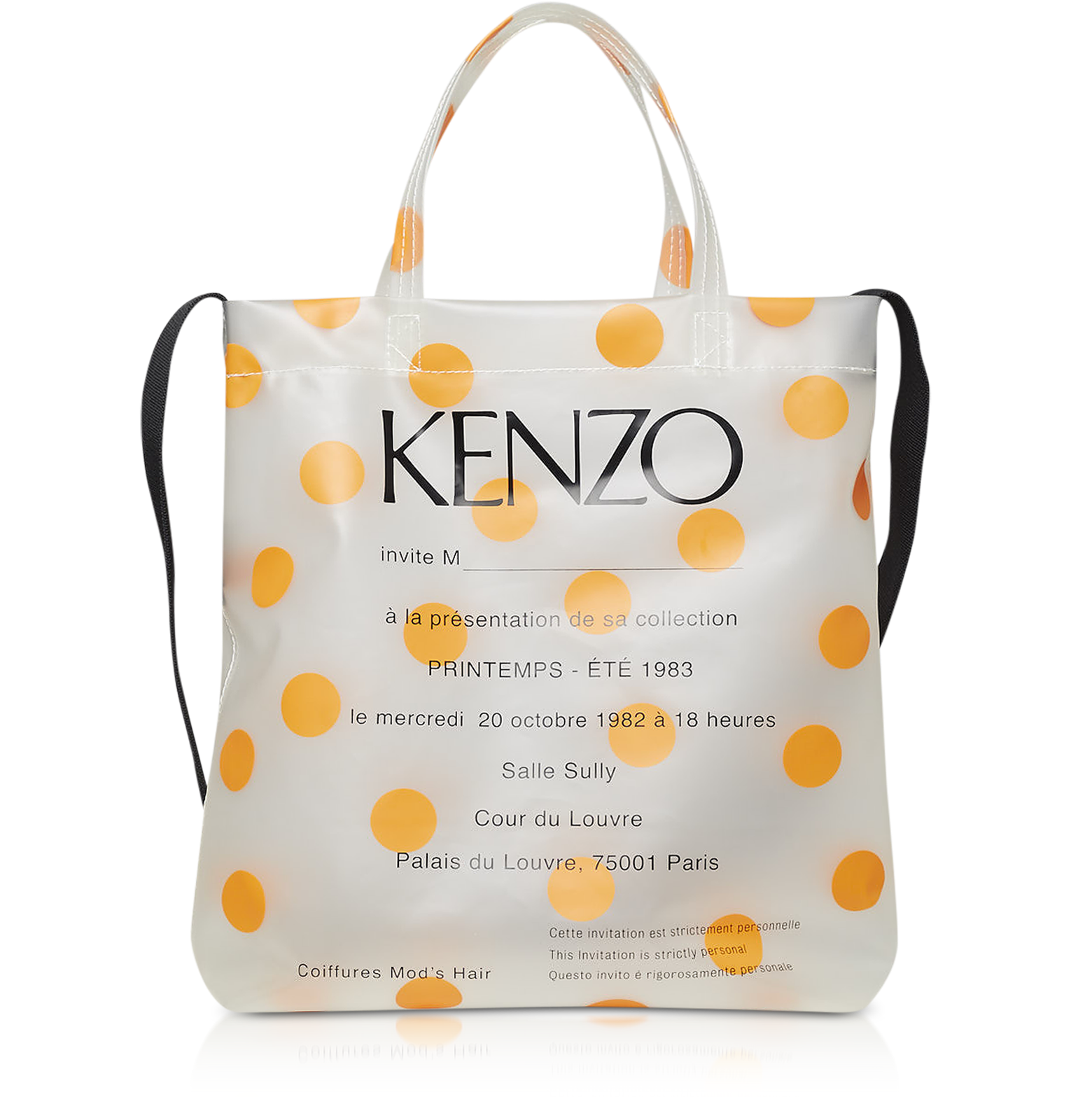 Kenzo Orange 1983 Invitation Runway 
