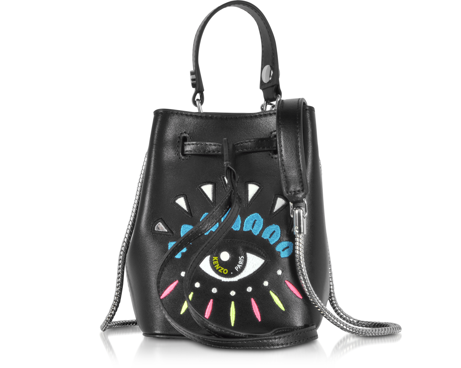 Kenzo Black Eye Mini Bucket Bag at FORZIERI
