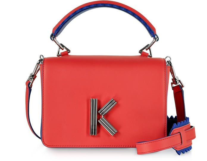 K-Bag aus Leder in rot - Kenzo