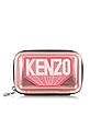 Kenzo Pink Metallic Leather Kenzo Clutch at FORZIERI
