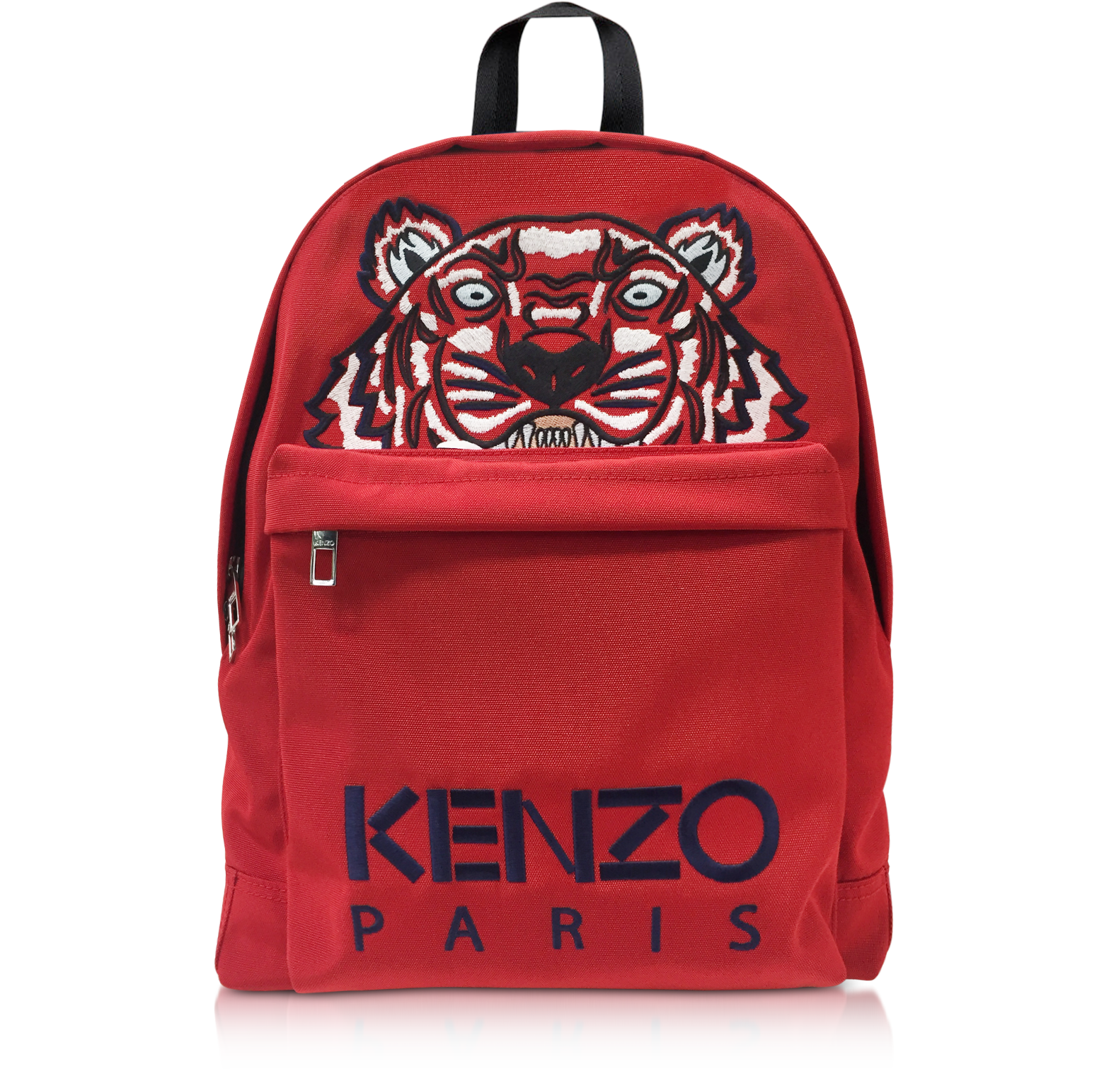 Kenzo Red Large Tiger Canvas Backpack 