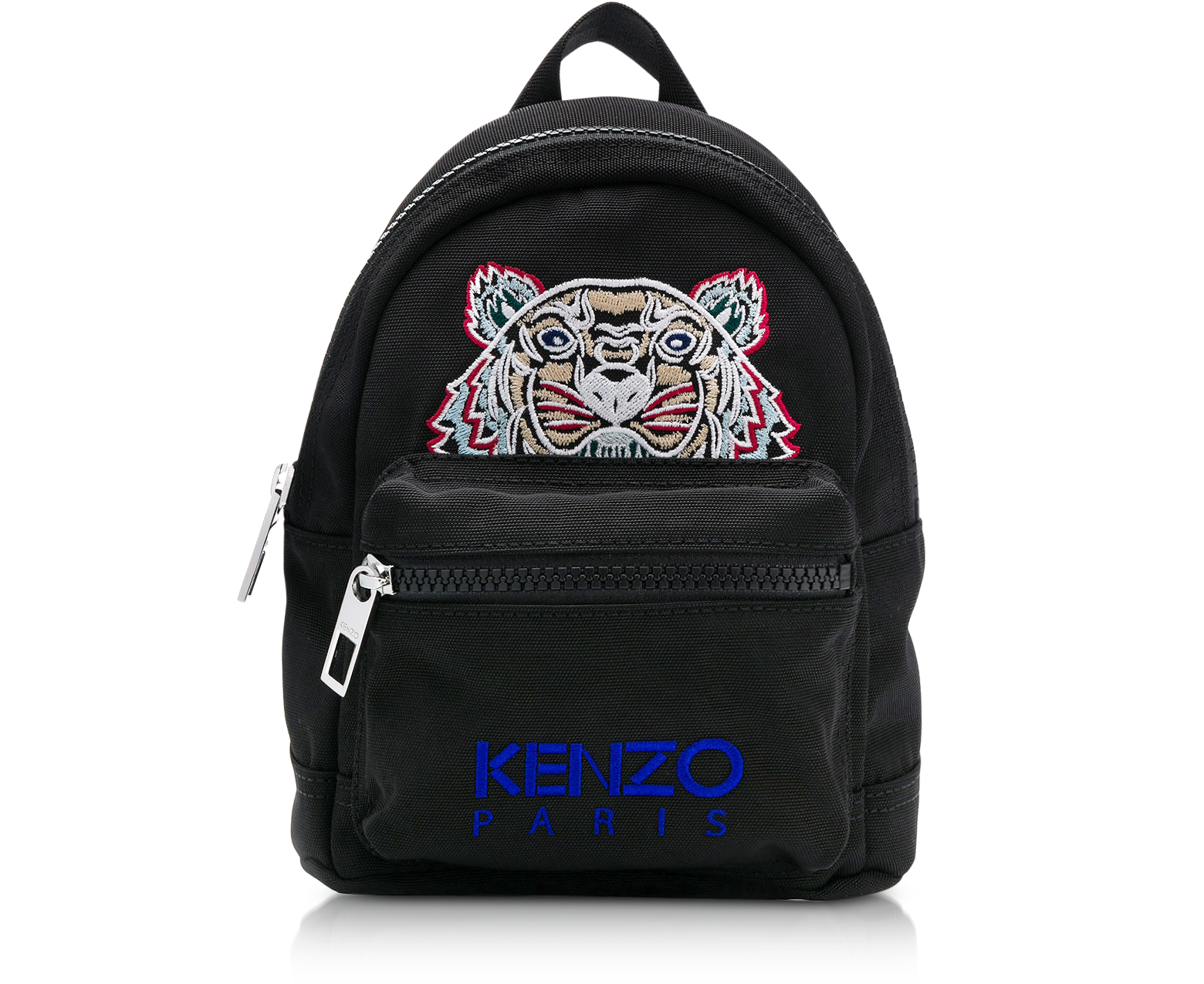 Kenzo Black Mini Tiger Canvas Backpack 