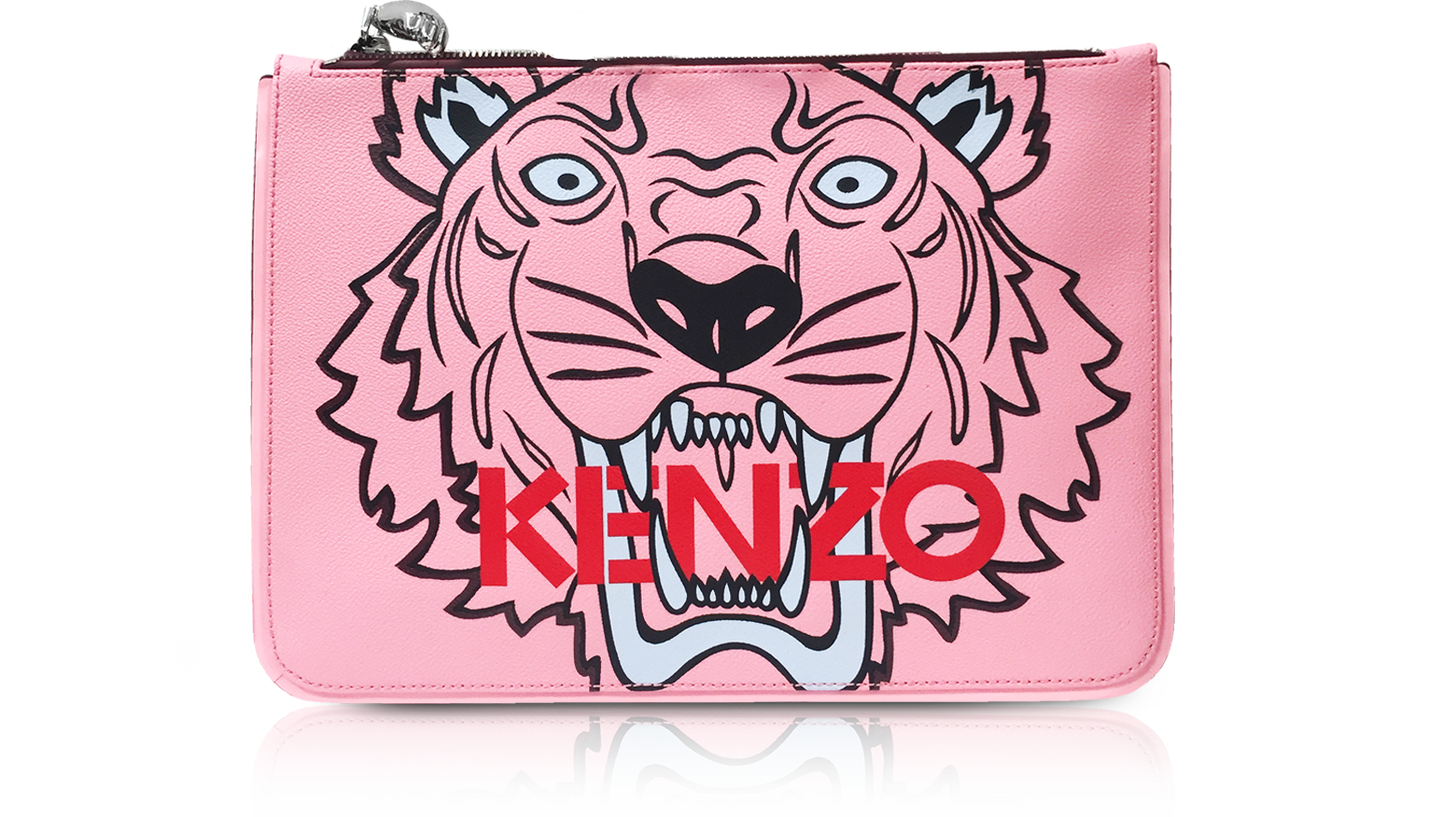 Kenzo Pink A4 Coated Canvas Tiger 