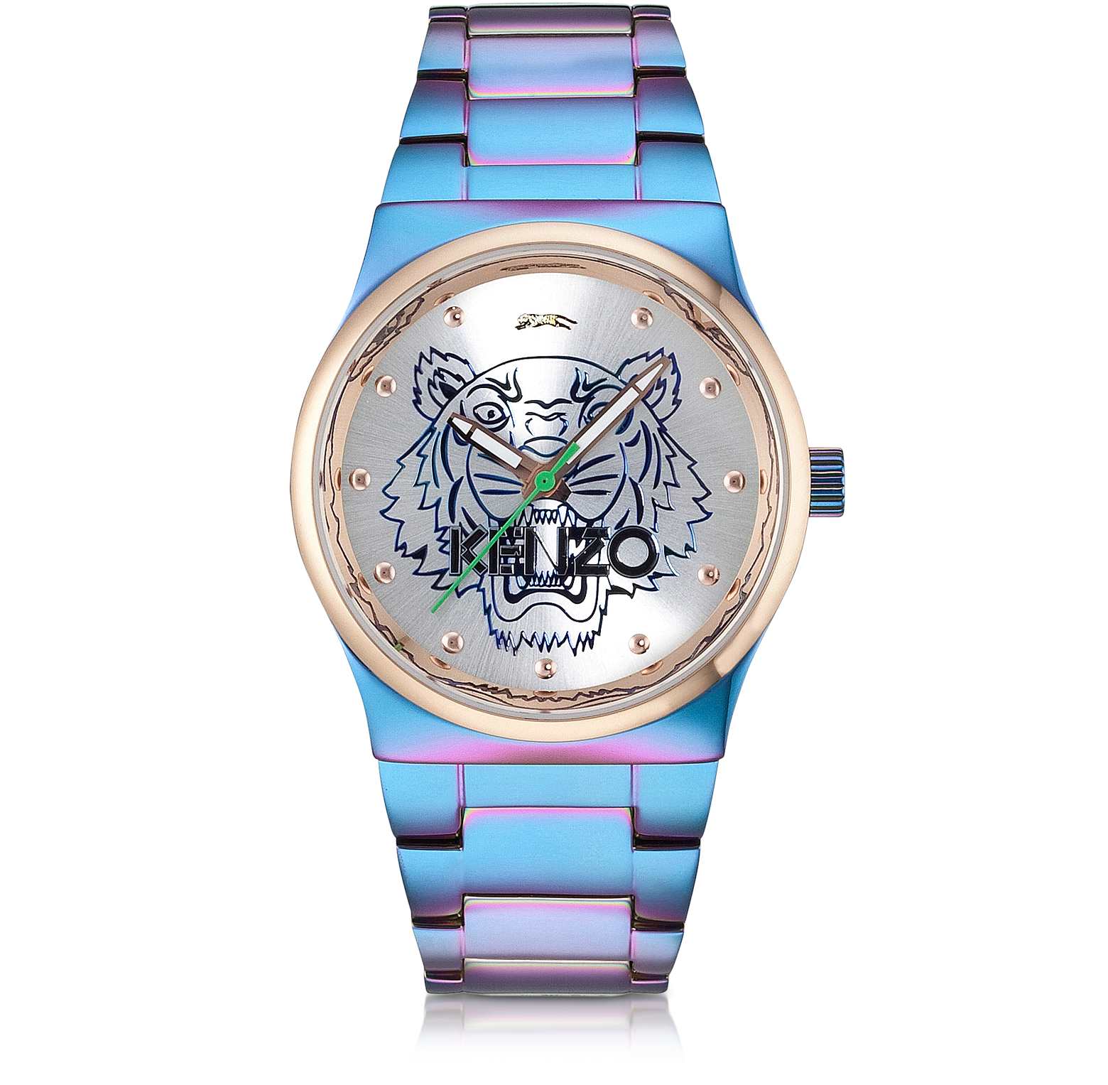Kenzo Blue and Pink Iridescent Tiger 