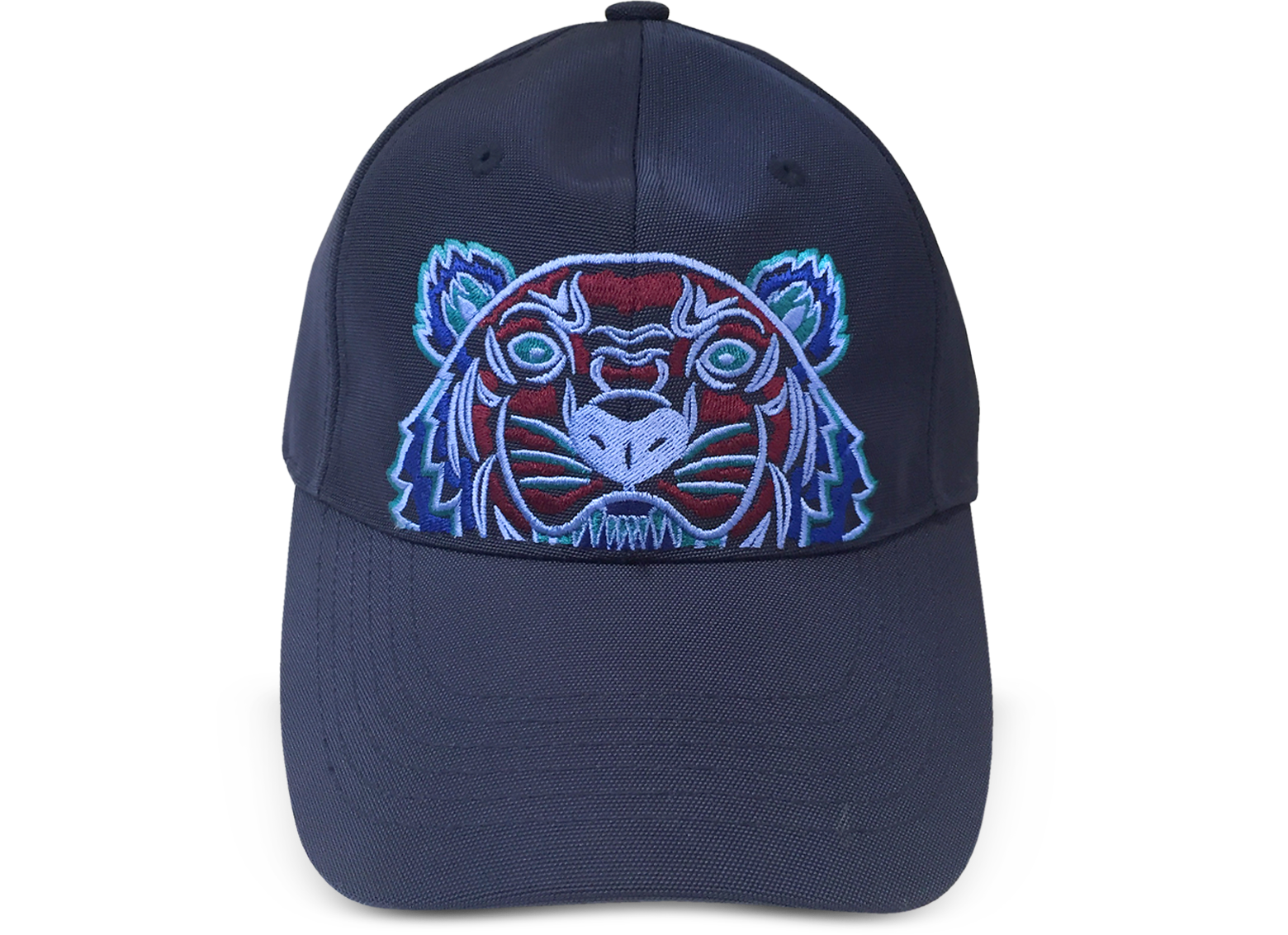 Kenzo Navy Blue Tiger Canvas Cap at 