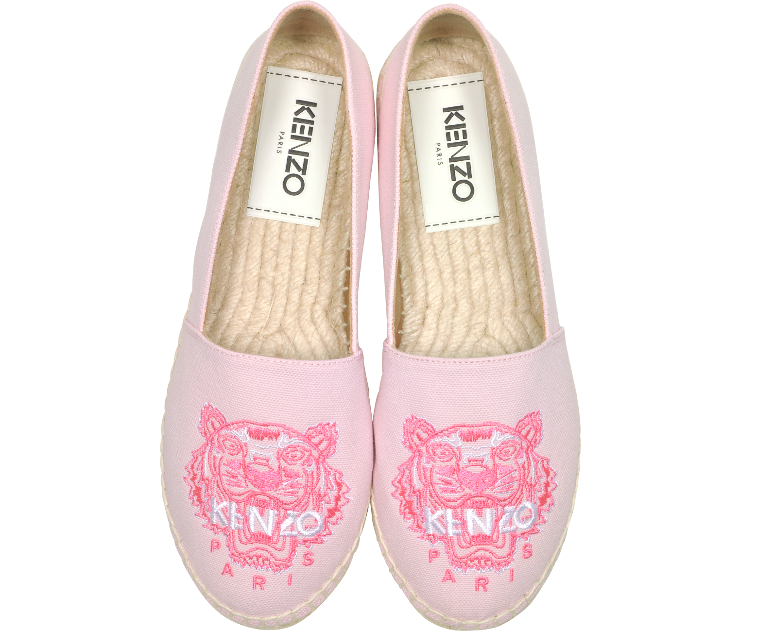 Kenzo Pastel Pink Canvas and Jute 