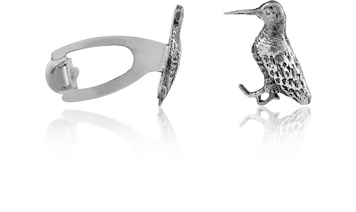 Sterling Silver Woocock Cufflinks - Forzieri Exclusives