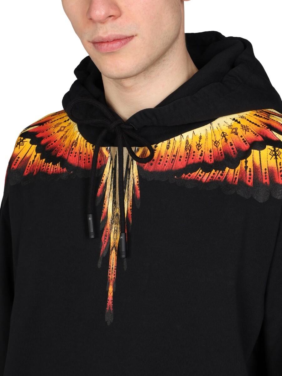Shop Marcelo Burlon SoFolk Wings Sweatshirt