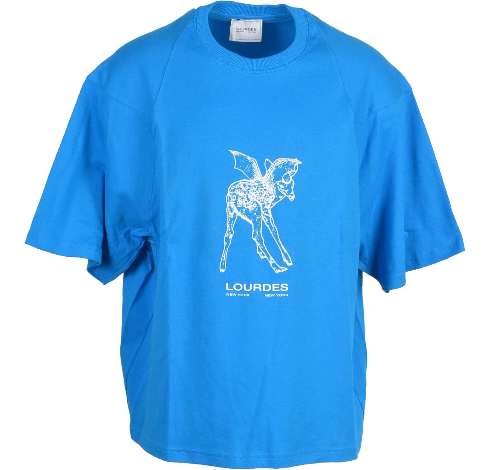 Lourdes Boutique Men\'s Blue L Light T-Shirt at FORZIERI