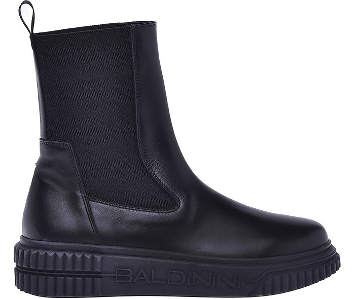 Ankle boots in black calfskin - Baldinini