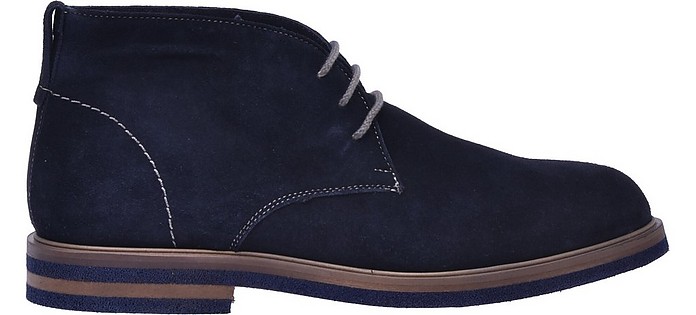 Ankle boots in blue suede - Baldinini