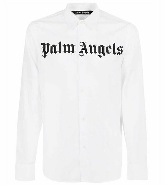 Men's Logo-print Cotton Shirt - Palm Angels