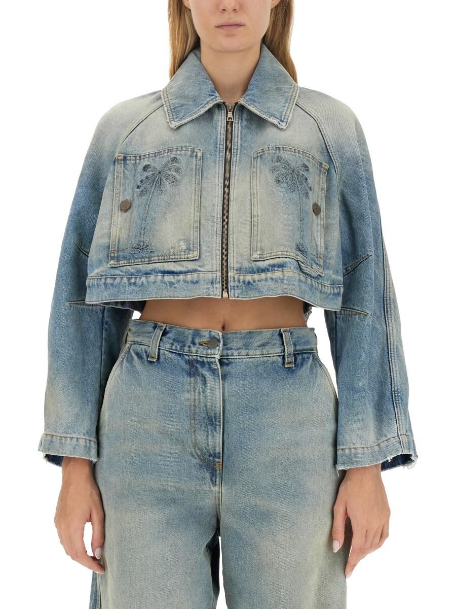 Palm Angels Cropped Fit Jacket S at FORZIERI UK