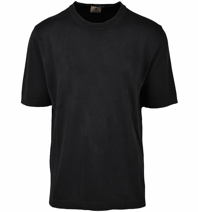 Men's Black T-Shirt - Luigi Borrelli Napoli