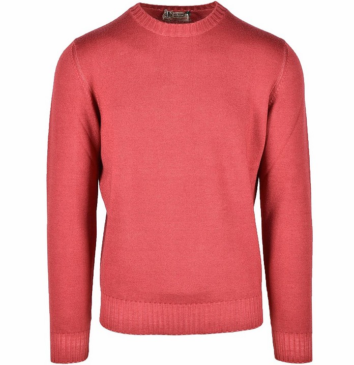Men's Red Sweater - Luigi Borrelli Napoli
