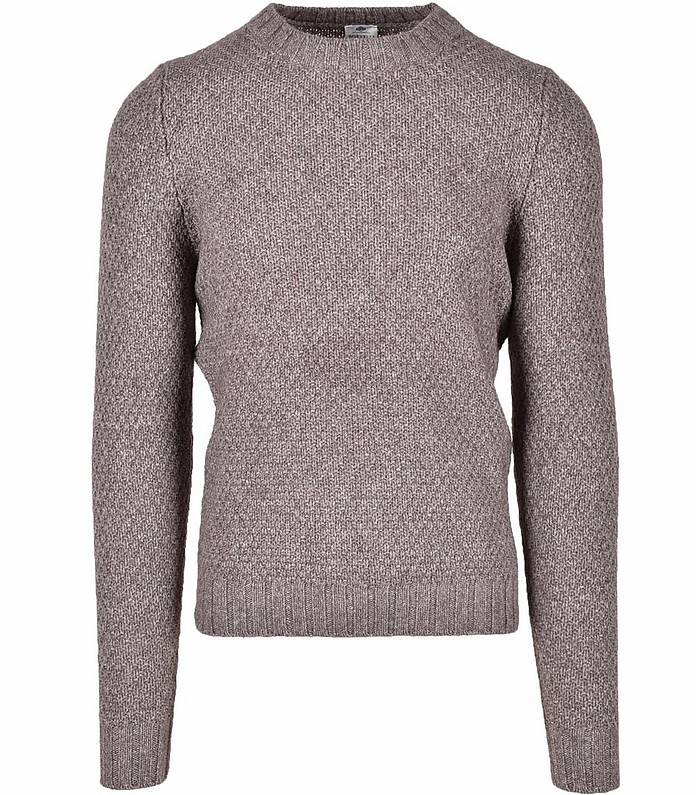 Men's Taupe Sweater - Luigi Borrelli Napoli