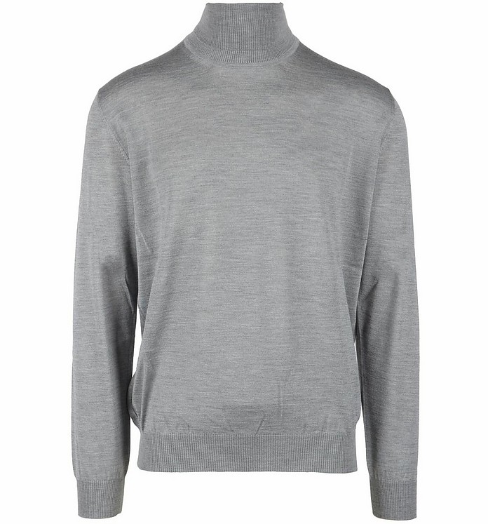 Men's Gray Sweater - Luigi Borrelli Napoli