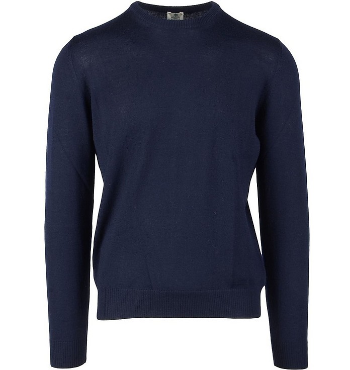Men's Blue Sweater - Luigi Borrelli Napoli