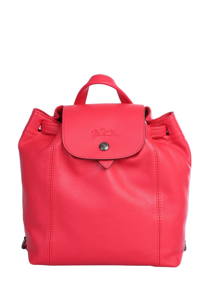 longchamp le pliage backpack red