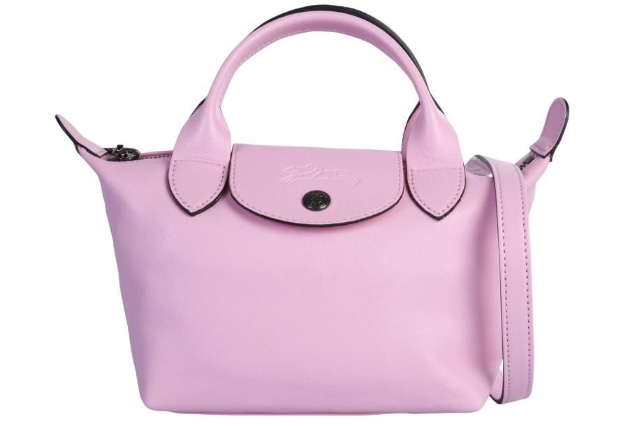 Le Pliage Cuir Pink XS Top-Handle Bag