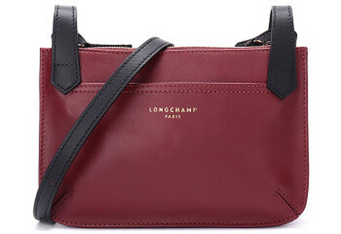 Bi-color Leather Crossbody Shoulder Bag - Longchamp