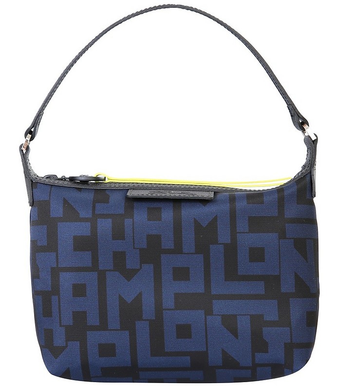 Black/Blue Le Pliage Lgp Nylon Clutch Bag - Longchamp