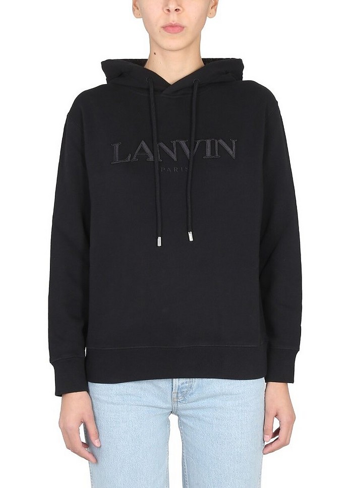Sweatshirt With Logo Embroidery - Lanvin