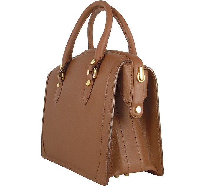 L.A.P.A. Brown Italian Leather Doctor Bag at FORZIERI