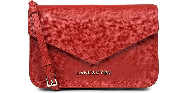 Saffiano Signature Envelope Mini Shoulder Bag - Lancaster Paris