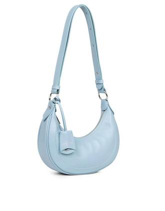 Emilio Pucci Blue Silk and Leather Top Handle Shoulder Bag at FORZIERI