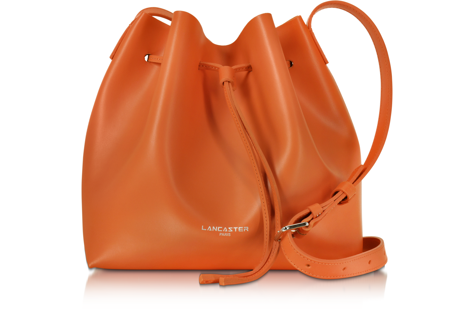 orange bucket bag