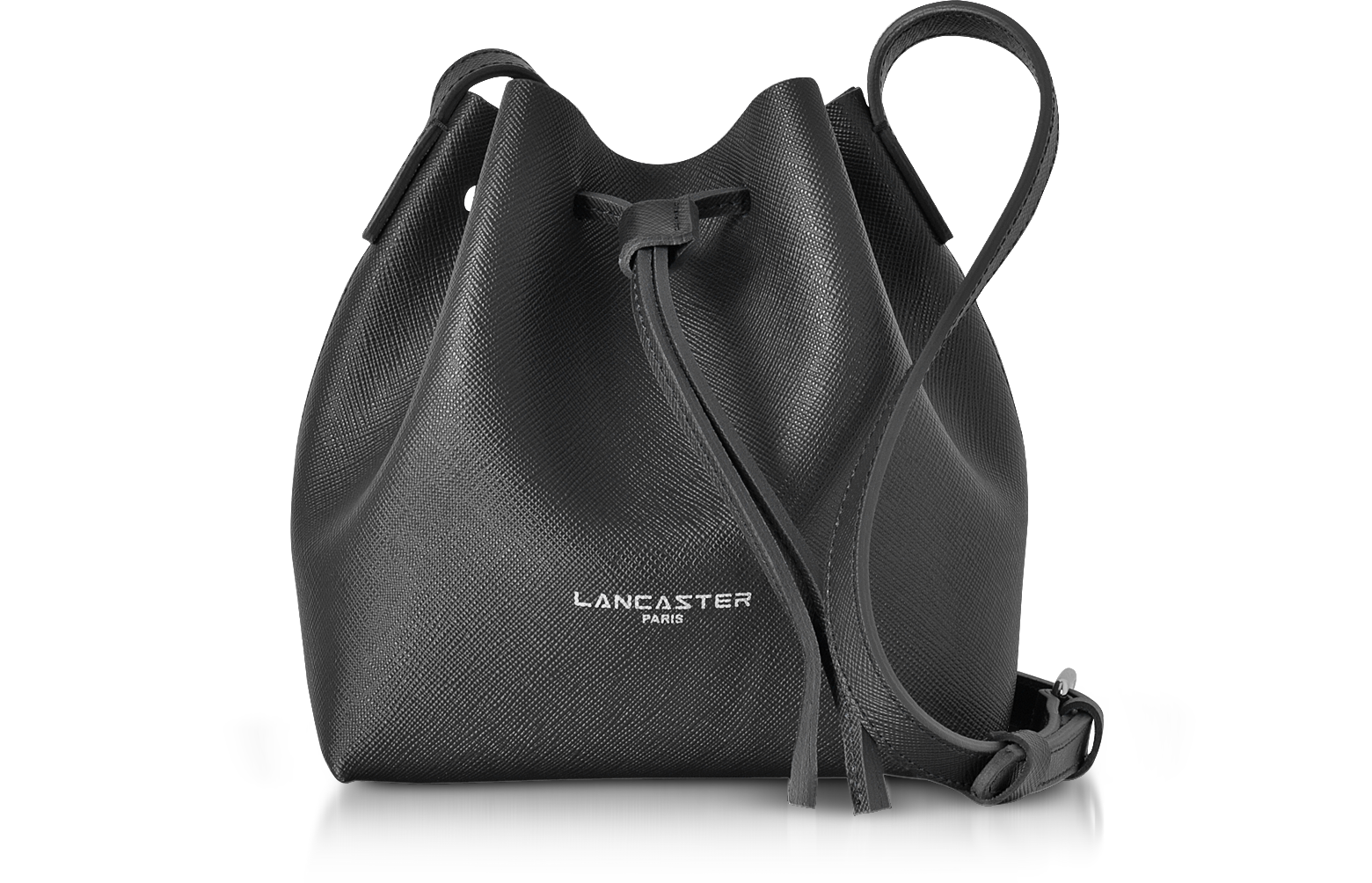 lancaster paris pur saffiano leather mini bucket bag