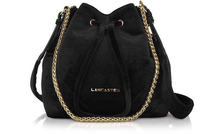 Quilted Velvet Couture Small Bucket Bag - Lancaster Paris