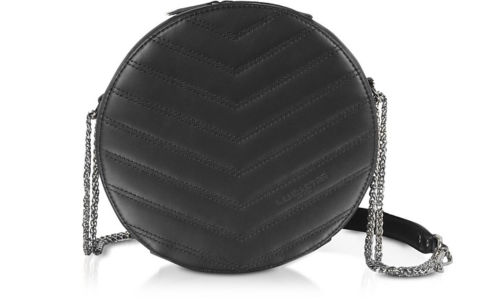 Parisienne Quilted Leather Round Crossbody Bag - Lancaster Paris