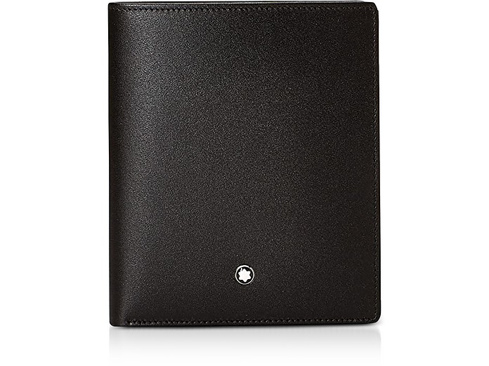 Black Leather N/S Men's Wallet - Montblanc / u