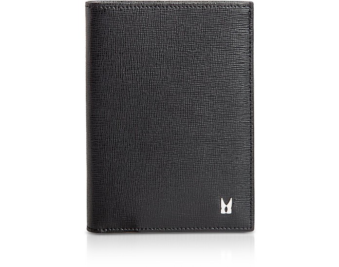 Saffiano Leather Men's Vertical Wallet - Moreschi