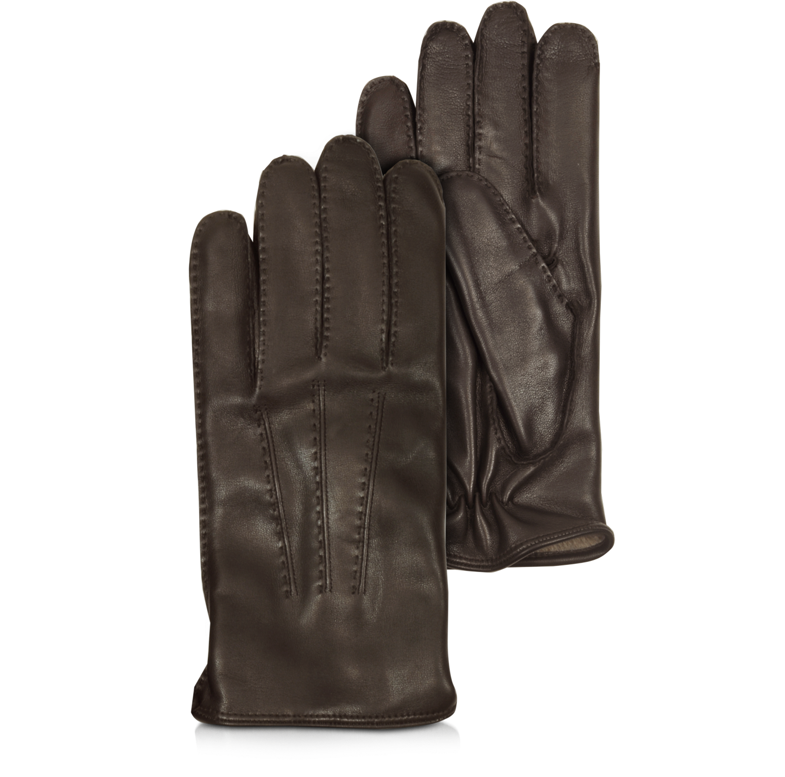 Moreschi Canada Dark Brown Leather Men's Gloves w/Cashmere Lining 8.5 ...